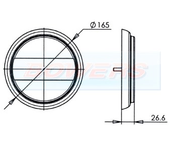 Was W91 LED Hamburger Light With Chrome Surround Schematic