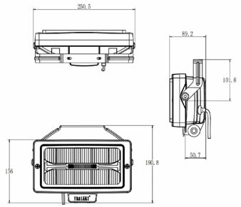 Tralert Atlas 220+ LED Spotlight WD-5860A Schematic