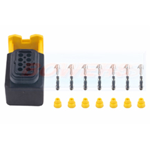 8 Pin Female HDSCS Connector Plug 2.8mm MCP Seals & Terminals