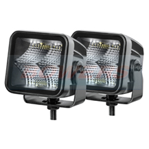 Hella Black Magic 3.2" LED Flood Light Square Pods