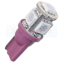 Pink 501 T10 12v Capless W2.1x9.5D LED Sidelight Bulb