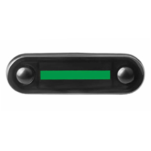 Boreman Dark Smoked Light Guide Flush Fit Green LED Marker Light For Truck & Van Bars