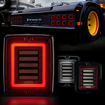 Ledson Breeze X1 Clear Lens Square LED Multifunction Rear Tail Light