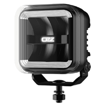 OZZ SQR 3" Inch Black Square LED Spot Light With White or Amber Position Light