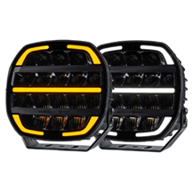 Tralert Phantom 7" Inch Black LED Spot Light With White or Amber Position Light