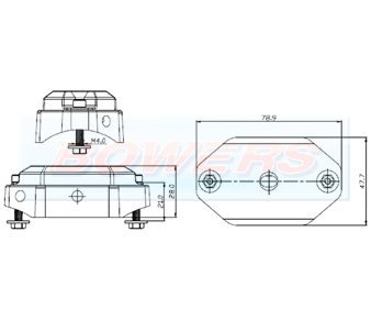 BOW9992038 LED Rock Light Schematic