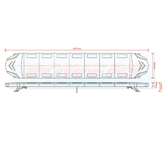 LED Light Bar BOW9992104 Schematic