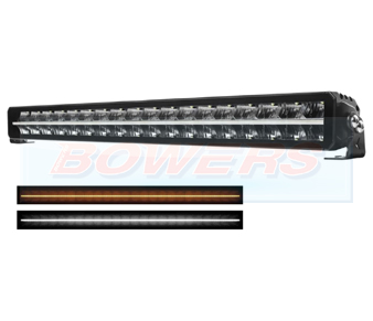 Dual Row LED Light Bar With White or Amber DRL Position Side Light