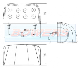 FT-026 LED Number Plate Light Schematic