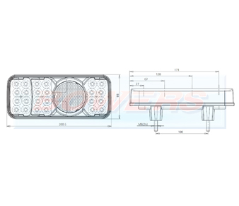 WAS W66L/W66P LED Rear Combination Light Schematic