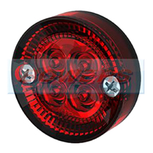 Sim 3194 12/24v Red LED Round Rear Marker Light Lamp