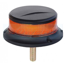 Compact 12v/24v 1 Bolt Mounting Low Profile LED Flashing Amber Beacon ECE R10/R65