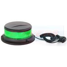 Compact 12v/24v Magnetic Mounting Low Profile LED Flashing Green Beacon ECE R10