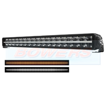 22" Inch Dual Row LED Light Bar With White or Amber DRL Position Side Light