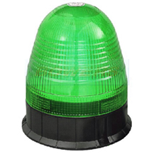 12v/24v 3 Bolt Mounting LED Flashing Green Beacon ECE R10
