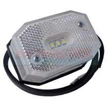 White LED Front Marker Light/Lamp For Ifor Williams Brian James Trailers