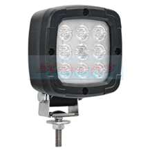 12v-55v Square LED Work Lamp/Light With 2 Pin Deutsch Plug