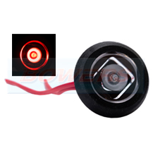 Halo LED Push In Round Red Rear Marker Light/Lamp