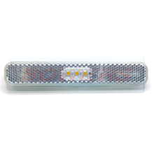 12v White Rectangular Stick On Self Adhesive LED Caravan Motorhome Trailer Front Marker Light Lamp