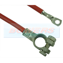 12 Inch 300mm Red Battery Starter Cable + Battery Terminal
