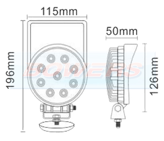 LED Magnetic Work Lamp BOW9992034 Schematic