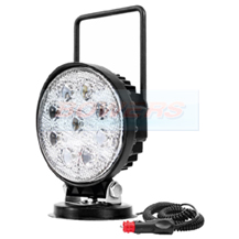 10-80v 27W 1400 Lumen LED Round Magnetic Mount Work Lamp/Light