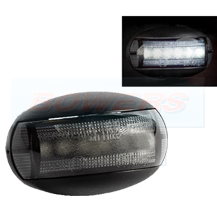 Smoked Oval White LED Front Marker Light/Lamp FT-067B