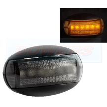 Smoked Oval Amber LED Side Marker Light/Lamp FT-067Z